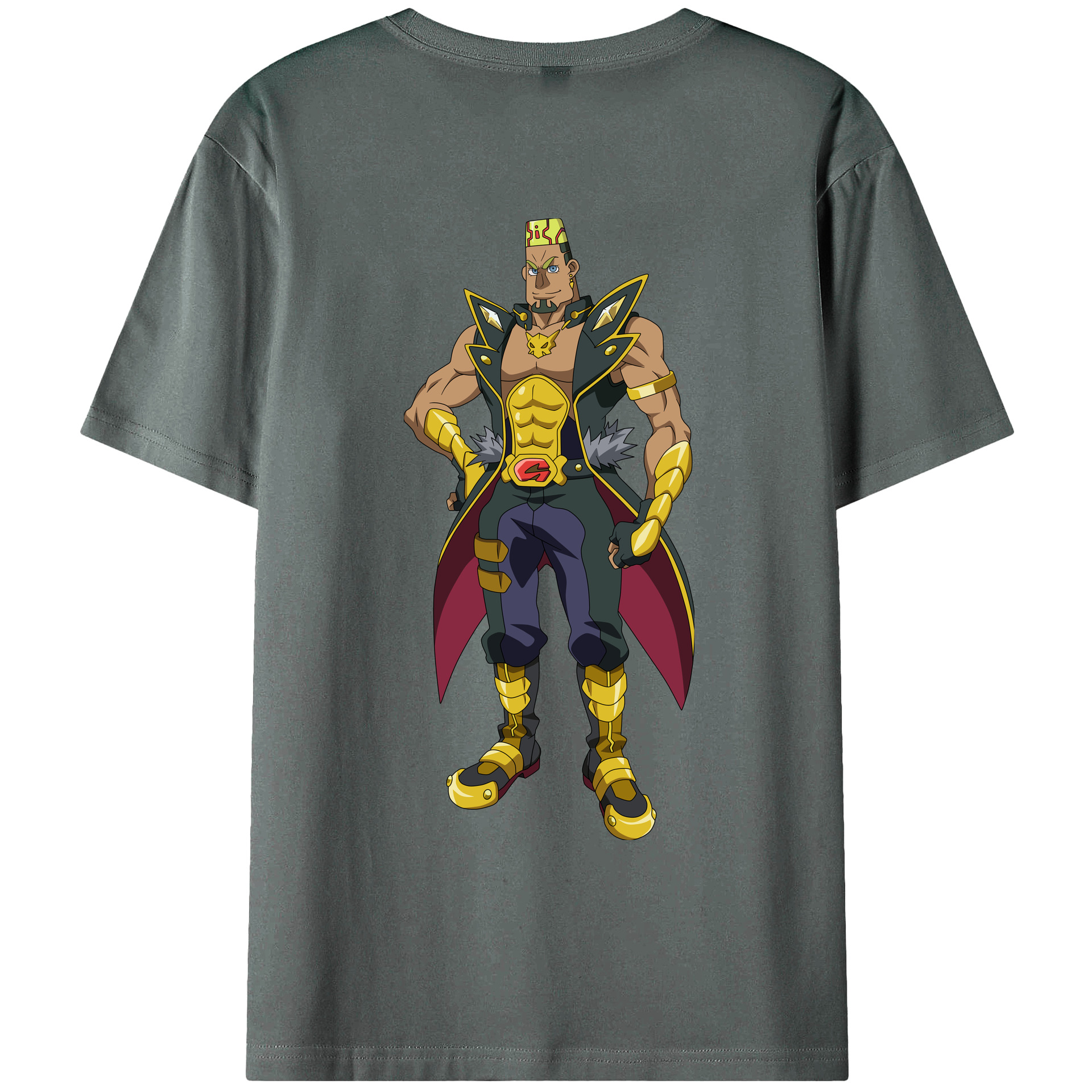 （画像用） 遊☆戯☆王 Yu-Gi-Oh! 綿100％ メンズ半袖Tシャツ（バックプリント） 通気性